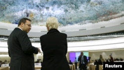 스위스 제네바에서 열린 유엔 인권이사회 모습. (자료사진)