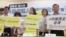 台湾执政党民进党立委2019年6月17号召开记者会推动外国代理人登记制度立法 （美国之音张永泰拍摄）