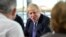 FILE - Britain's Prime Minister Boris Johnson chairs a cabinet meeting at the National Glass Center at the University of Sunderland, in Sunderland, Britain, Jan. 31, 2020.