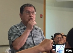 《河殇》总撰稿人苏晓康（美国之音方冰拍摄）