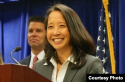 代理检察官米仓（美国之音国符拍摄）