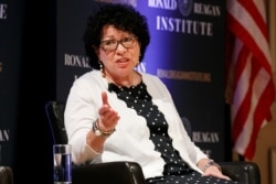 Supreme Court Justice Sonia Sotomayor speaks during a panel discussion celebrating Sandra Day O'Connor, the first woman to be a Supreme Court Justice, Sept. 25, 2019, at the Library of Congress in Washington.