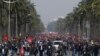 Des milliers de membres du principal parti tunisien dans la rue