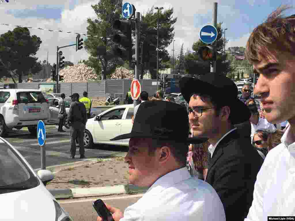 مهمانان در مراسم حضور پرزیدنت ترامپ در موزه اسرائیل