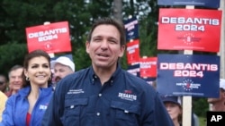 角逐共和党总统候选人提名的美国佛罗里达州长罗恩·德桑蒂斯（Ron DeSantis）（美联社）