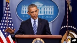 آخرین نشست خبری اوباما روز جمعه برگزار شد. 