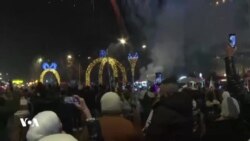 جشن سال نو ۲۰۲۵ با آتش‌بازی در دمشق