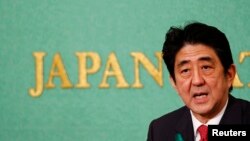 아베 신조 일본 총리. (자료사진)