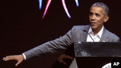 L'ancien président américain Barack Obama, 1er juillet 2017.