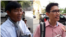 Uon Chhin (left) and Yeang Sothearin, former reporters for Radio Free Asia based in Phnom Penh, Cambodia