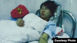 冯建梅强制引产后在医院里