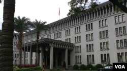 台湾外交部（美国之音申华 拍摄）
