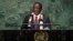 Zimbabwe President Emmerson Mnangagwa at United Nations General Assembly