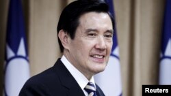 台湾总统马英九抵达陆委会（2015年4月29日）