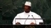 FILE - Yahya Jammeh, president of Gambia, addresses the U.N. General Assembly in New York, Sept. 25, 2014. 
