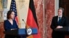 German Foreign Minister Annalena Baerbock (L) speaks during a news conference with Secretary of State Antony Blinken at the State Department, Jan. 5, 2022, in Washington.