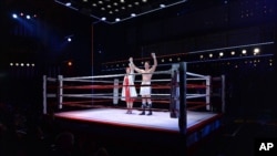 The movie "Rocky" was made into a Broadway musical. Who knew? (New York City, March 2014)