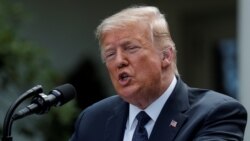 美国总统特朗普2020年6月24日在白宫一个记者会上（路透社）