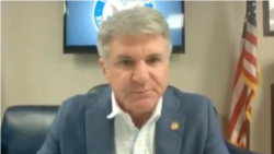 众议院外交事务首席共和党议员麦考尔（Rep. Michael McCaul, R-TX）2021年5月6日出席众议院外委会有关新疆人权线上听证会。