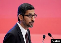 谷歌公司首席执行官桑德尔·皮查伊在中国北京钓鱼台国宾馆举行的2018年中国发展论坛年会上致辞（2018年3月26日）