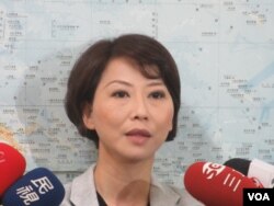 台湾执政党民进党立委陈亭妃(美国之音张永泰拍摄)