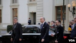 ورود فدریکا موگرینی و وزیران خارجه فرانسه و آلمان به لوزان