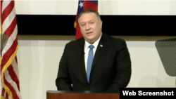 美国国务卿蓬佩奥12月9日在佐治亚理工学院发表演讲