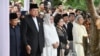 Dari kiri: BJ Habibie, SBY, Ibu negara Iriana Widodo, dan Megawati Soekarnoputri hari Minggu (2/6) menghadiri pemakaman jenazah Ani Yudhoyono (Courtesy: Setpres RI).