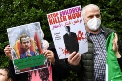 تظاهرات مخالفان اسد در برلین علیه انتخاب مجدد او