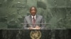 Kenyan President Uhuru Kenyatta addresses the 69th U.N. General Assembly in New York on Wednesday, Sept. 24, 2014.