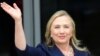 US Secretary of States Hillary Clinton waves as she arrives to attend the Asia-Pacific Economic Cooperation (APEC) summit on September 8, 2012. 
