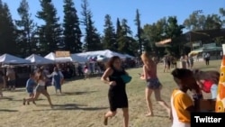 Hali ilivyokuwa wakati wa shambulizi la bunduki katika tamasha la kilimo na chakula California, Marekani, Jumapili 07.28.2019.