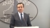 Premijer Kosova Aljbin Kurti na konferenciji za novinare u Prištini, 22. septembar 2021. (Foto: VOA)