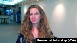 Laure Dominguel, assistante culturelle à l'Institut français de Yaoundé