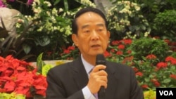 台湾在野党亲民党主席宋楚瑜(美国之音张永泰拍摄)