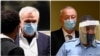 Combo photograph Jovica Stanisic and Franko Simatovic in the courtroom ahead of verdict announcement