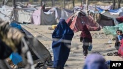 یک کمپ بیجاشدگان داخلی در افغانستان