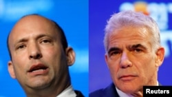 یائیر لاپید (راست) و نفتالی بنت - آرشیو