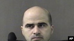 胡德堡军事基地致命枪击案被告、美军心理医师尼达·哈桑少校资料照