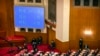 A video screen shows the results of the vote on a piece of national security legislation concerning Hong Kong during the closing session of China's National People's Congress (NPC) in Beijing, China, May 28, 2020.