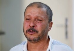 Mokhtar Hmidi, Fakher's father, reacts during an interview with Reuters in Thina district of Sfax, Tunisia, Oct. 15, 2019.