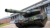 Танк Leopard 2 на базе Бундесвера в Мюнстере, Германия, 20 февраля 2023 г.