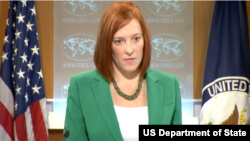Juru bicara Departemen Luar Negeri Amerika Jen Psaki (Foto: dok).
