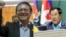 រូបឯកសារ៖ លោក​ ​កឹម សុខា​ ​ប្រធាន​គណបក្ស​សង្គ្រោះជាតិ (ឆ្វេង) និង​លោក​នាយករដ្ឋមន្ត្រី ហ៊ុន សែន (ស្តាំ)។ (VOA) 