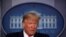 U.S. President Donald Trump gives a news conference at the White House in Washington, Feb. 26, 2020.
