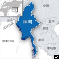 缅甸地理位置图