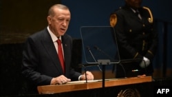 Cumhurbaşkanı Recep Tayyip Erdoğan, New York'taki BM Genel Merkezi'nde 78. Birleşmiş Milletler Genel Kurulu'na hitap ediyor- 19 Eylül 2023
