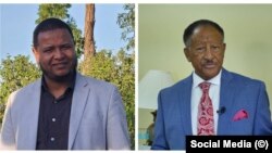 ከግራ ወደ ቀኝ ኡስታዝ አህመድ ጀበል እና ፓስተር ሀንፍሬ አሊጋዝ 