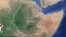 በሳተላይት የተነሳ ኢትዮጵያን የሚያሳይ ምስል