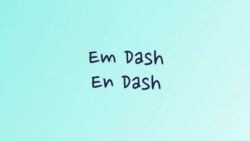 Грамматика на каждый день - виды тире в английском языке